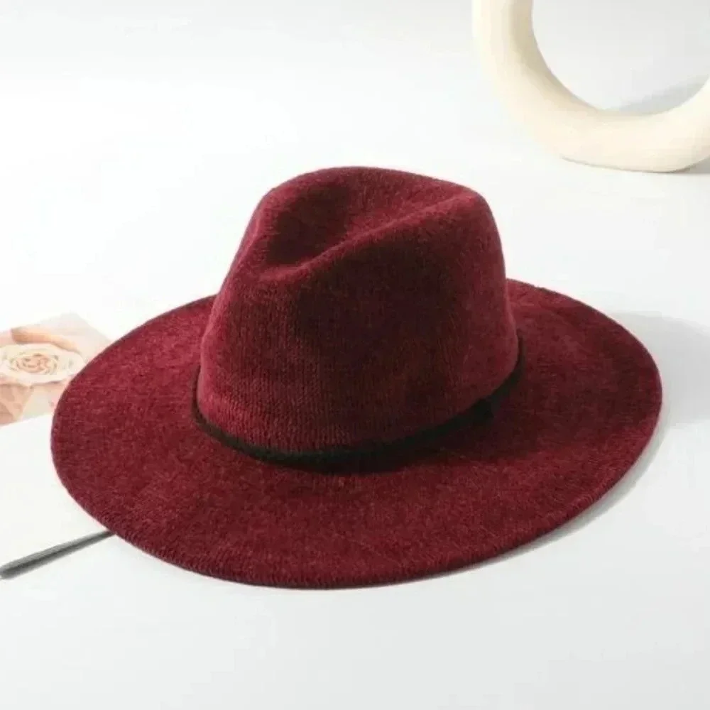 Marcus Adler- Polyester Wide Brim Burgandy Hat